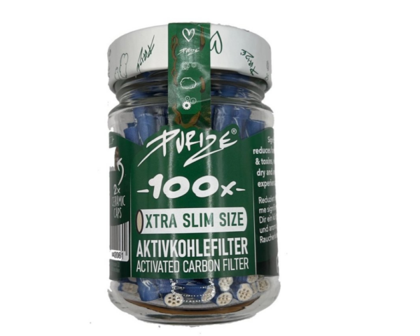 Aktivkohlefilter 100er Glas Xtra- Slim Purize®