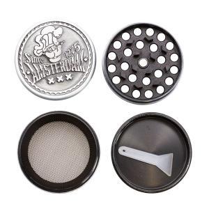 Amsterdam Leaf 4-part Zinc Grinder 40 mm