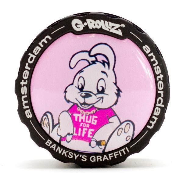 Banksy Graffiti 'Thug For Life' Grinder 43mm G-Rollz