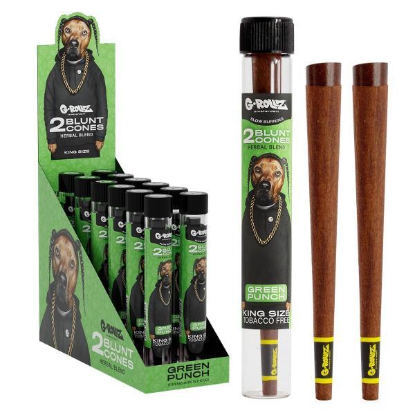 'The Dog' Terpene Infused Herbal Blunt Cones 'Green Punch' G-Rollz